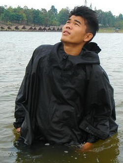 black poncho hiking cape swim